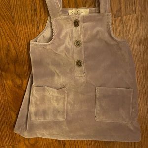 Jessica Simpson Velvet Overall Dress